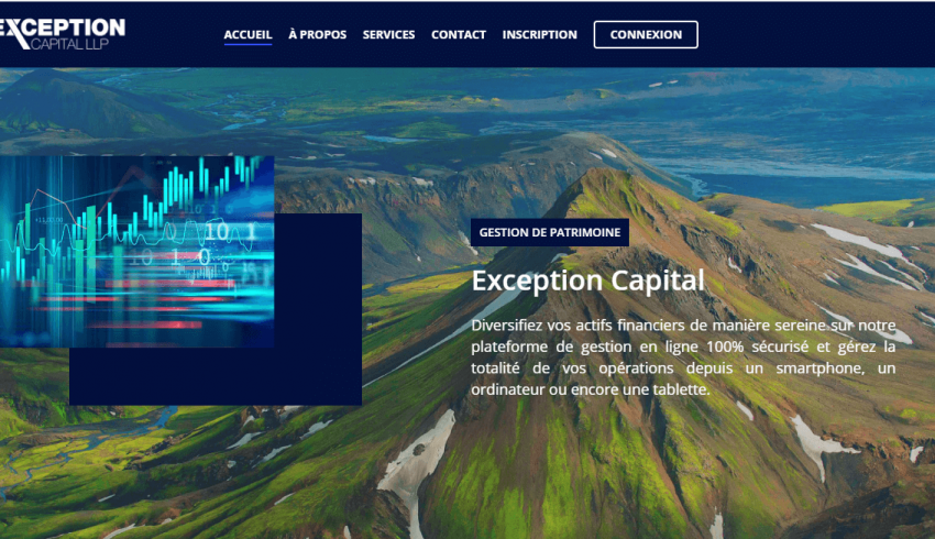 Avis sur Exception-capital.com : une arnaque en ligne