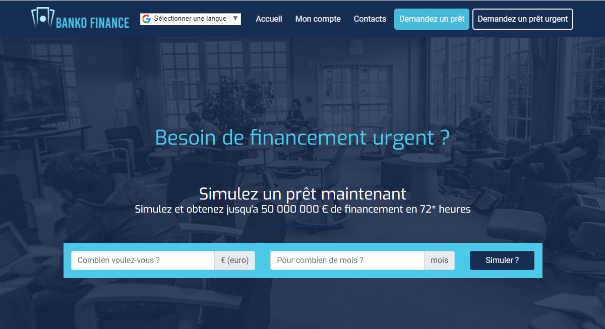 Avis sur Bankofinancegroup.com : un site d'arnaque
