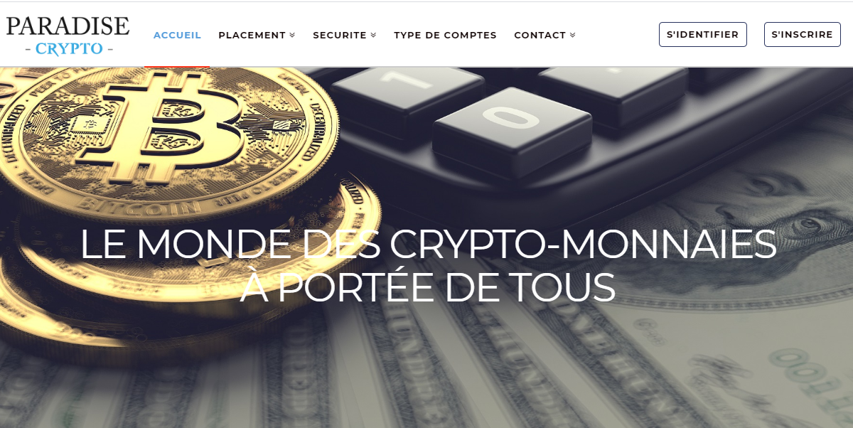 Avis sur le site Paradisecrypto.net : une arnaque en ligne