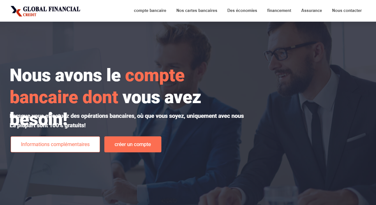 Avis sur Gf-credit.com : l'arnaque avec une banque fictive