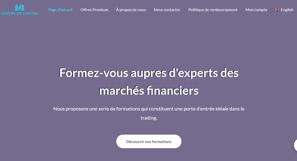 Avis sur Centredecapital.com : se former au trading chez des arnaqueurs