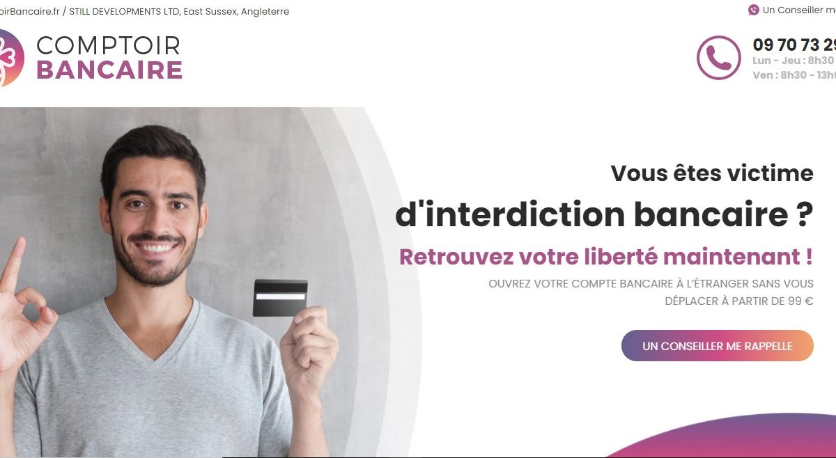 Avis sur Comptoirbancaire.fr : vous vous ferez arnaquer !