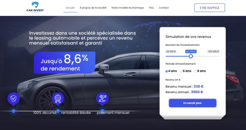 L’AMF met en garde contre une offre de Car Invest Europe