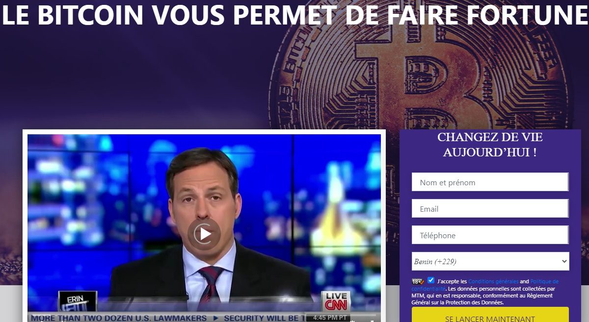 Avis sur Landing.marketstm.com/fr/mtm7_the_bitcoin_revolution_fr : arnaque