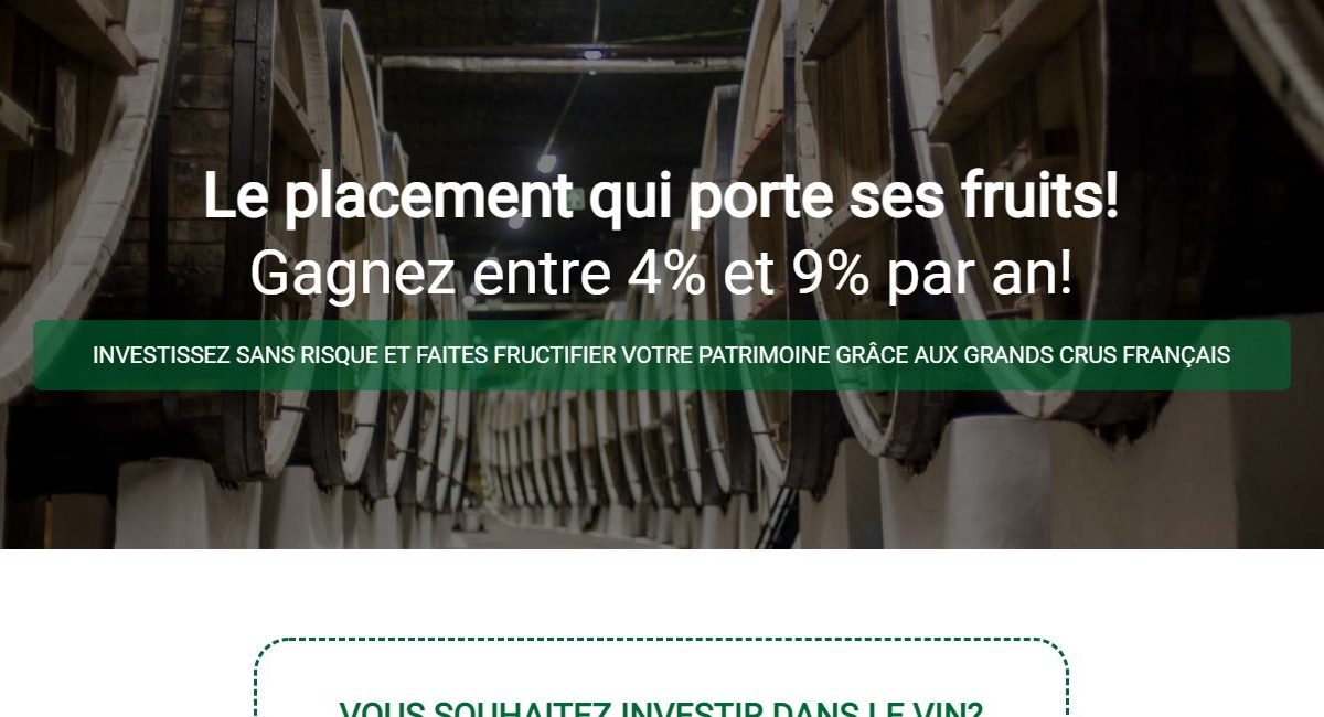 Pourquoi Placement-vins.com/investir-vignoble n’est pas un site crédible ?