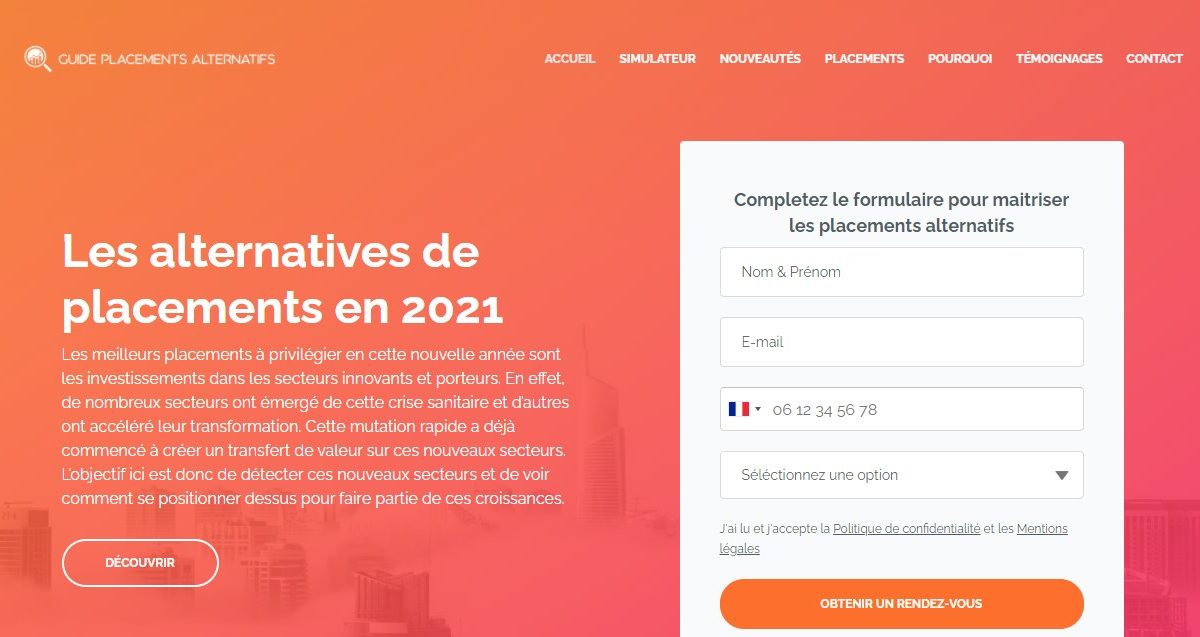 Guide-placements-alternatifs.com : l’arnaque derrière un formulaire