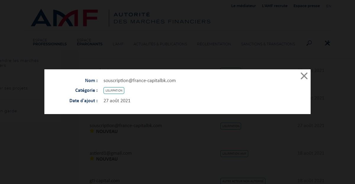 3 raisons de fuir France-capitalbk.com et ses adresses mail