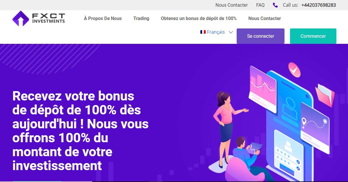 Fxctinvestments.com, site de trading d’une société fantôme