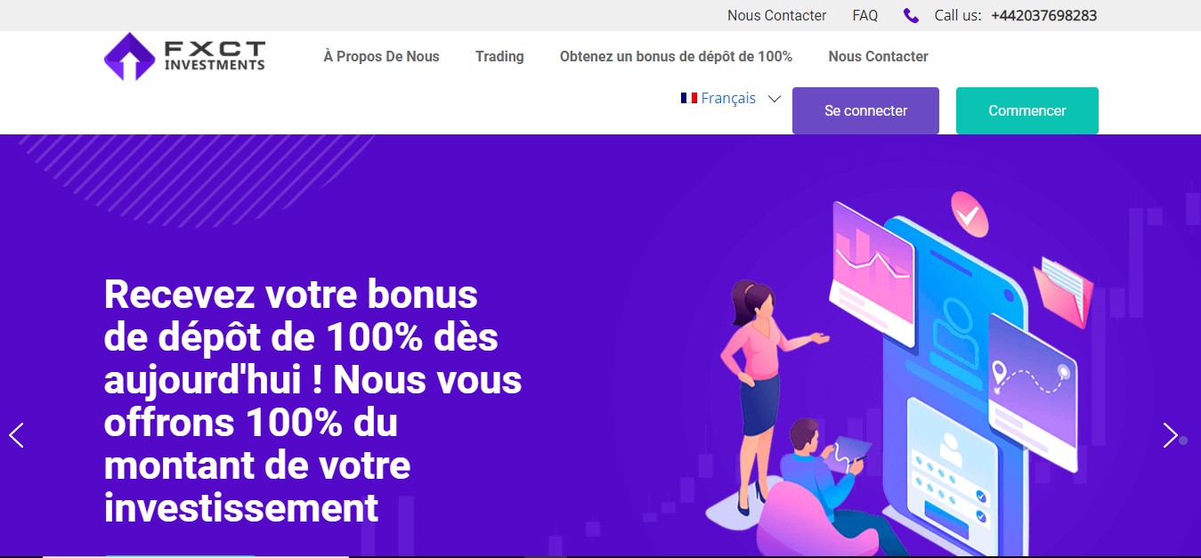 Fxctinvestments.com, site de trading d’une société fantôme