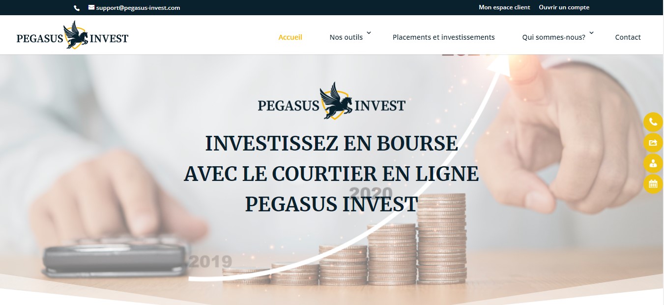 Évitez autant que possible de vous rendre sur Pegasus-invest.com. Cette plateforme web a été lancée par des escrocs.