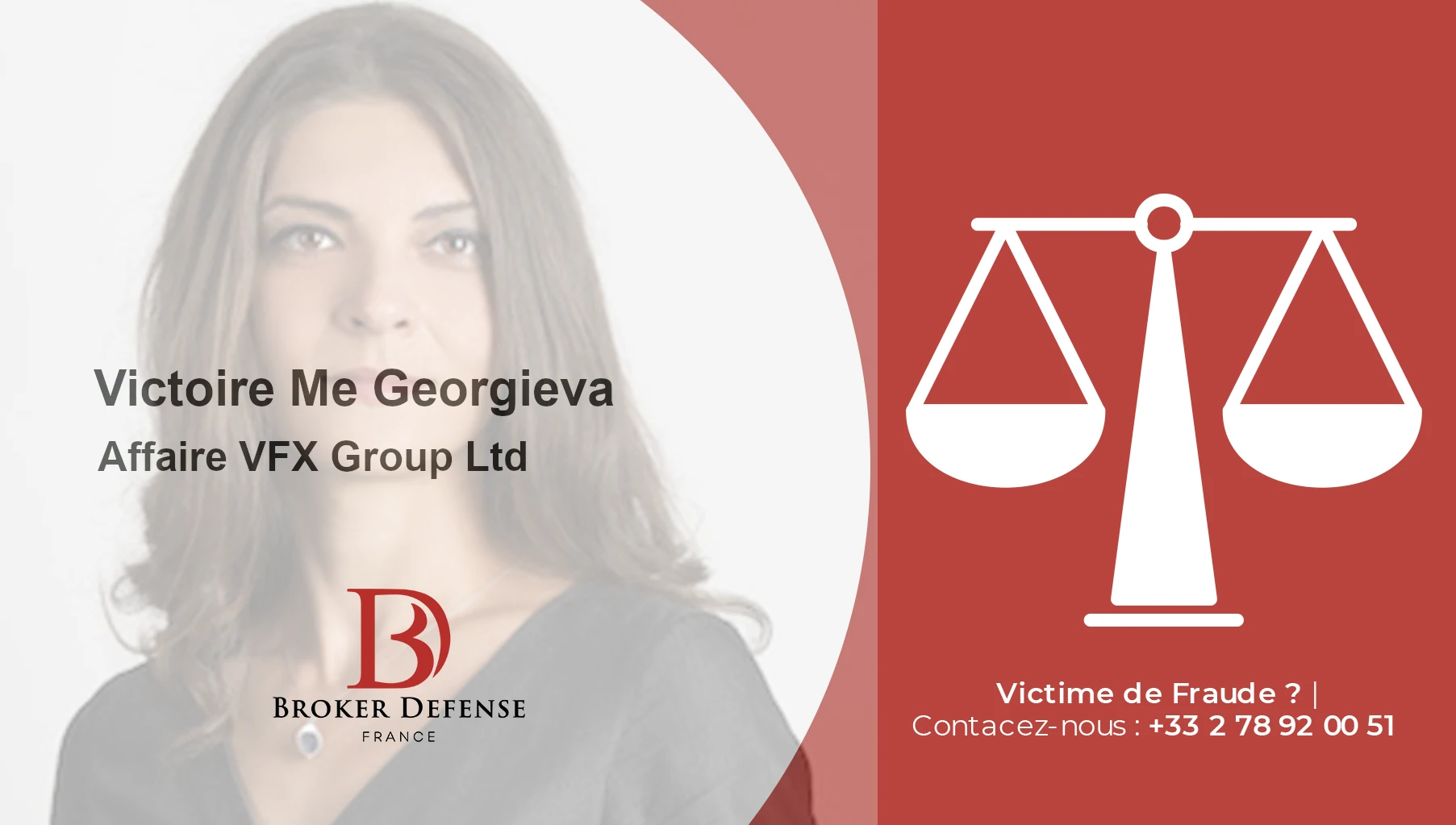 Irina Georgieva - Avocate spécialisée en défense des victimes d'escroquerie - Broker Defense