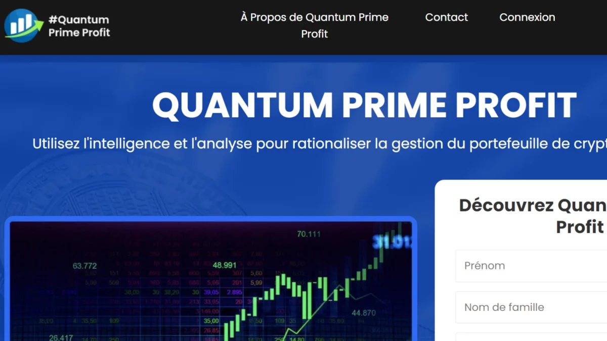 Quantum Prime Profit est une arnaque en ligne