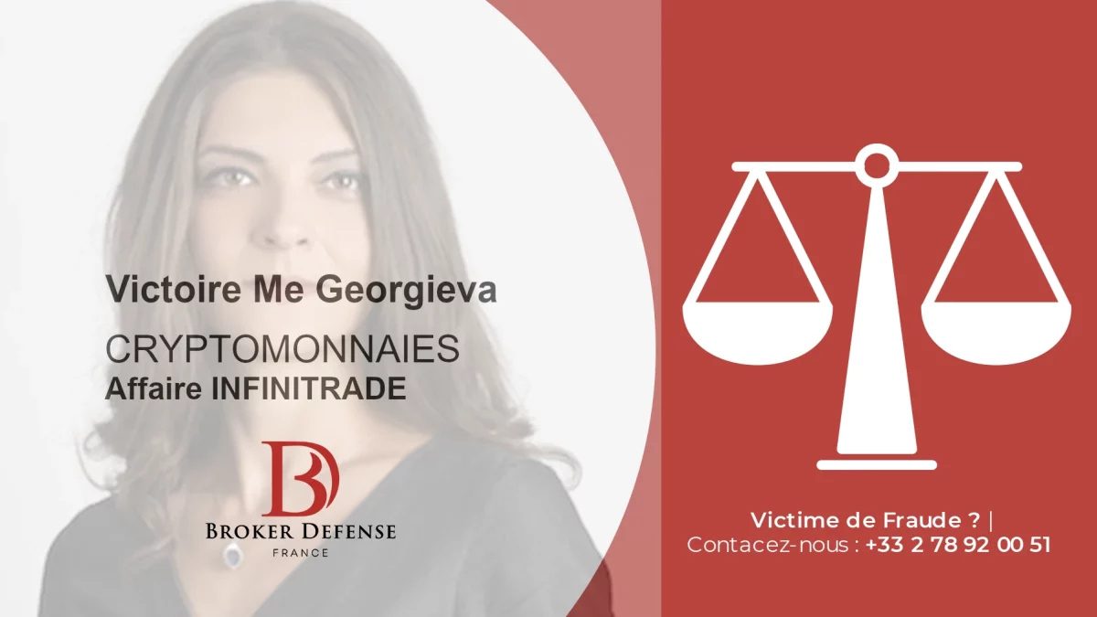 Victoire en cryptomonnaie Me Georgieva contre Infinitrade