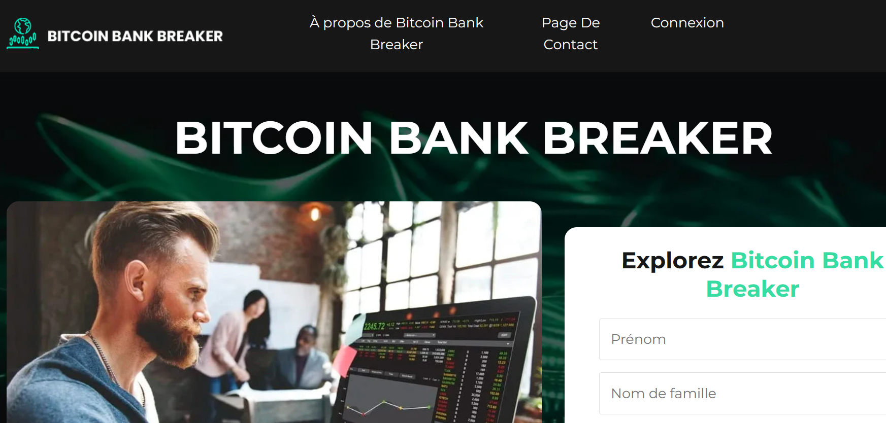 Personnes heureuses illustrant les promesses de vie luxueuse de Bitcoin Bank Breaker