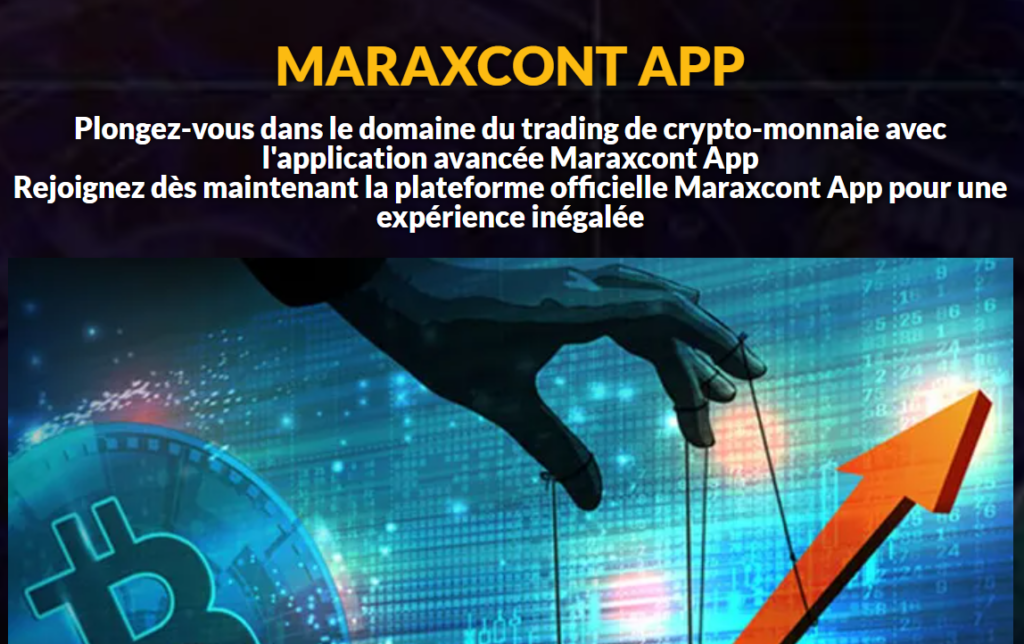 absence de mentions légales sur Maraxcont App