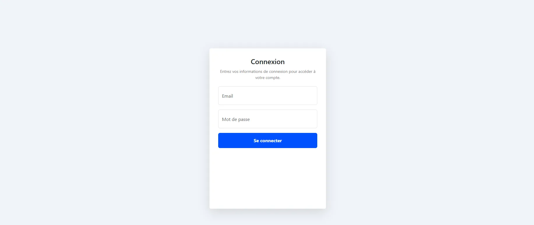 Page d'accueil