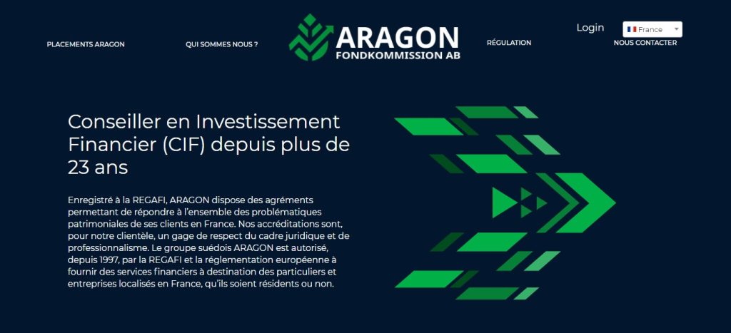 « La REGAFI » (sic) aurait permis à la société qui piloterait Aragonfondkommission.com d’exister.