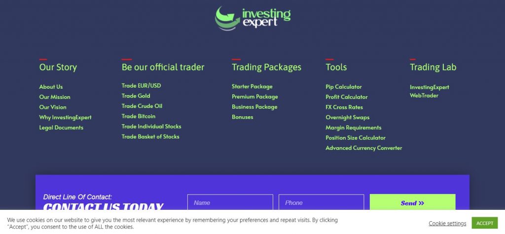 Investingexpert.co ne contient aucun renseignement juridique sur InvestingExpert.
